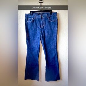 Calvin Klein flare jeans size 14